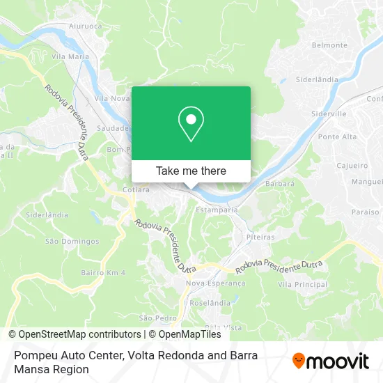Pompeu Auto Center map