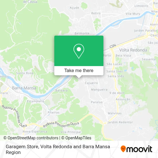 Garagem Store map