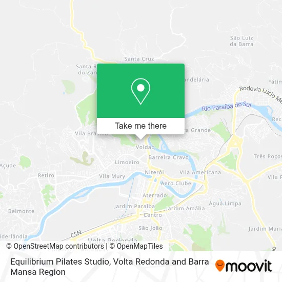 Studio Pilates Equilibrium map