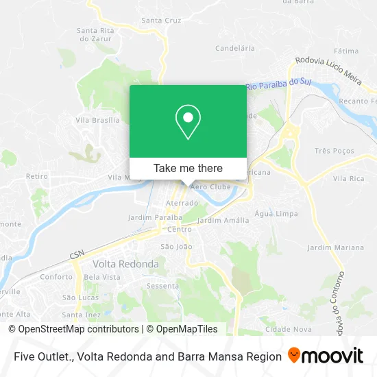 Five Outlet. map