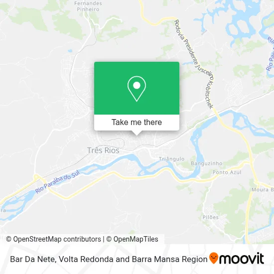Bar Da Nete map