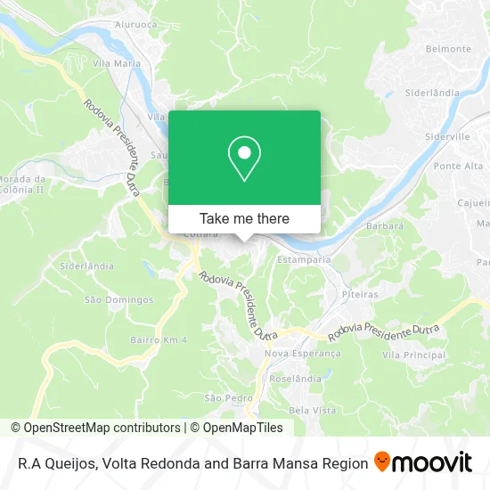 R.A Queijos map