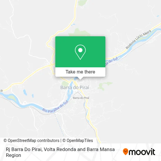 Rj Barra Do Pirai map