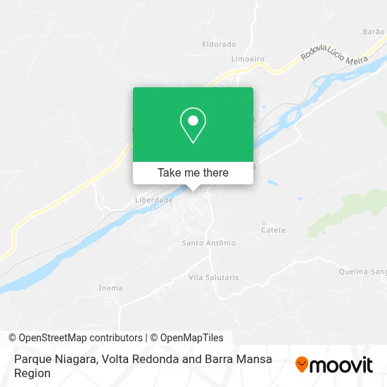 Parque Niagara map