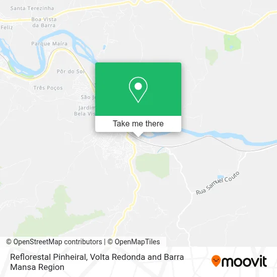 Reflorestal Pinheiral map