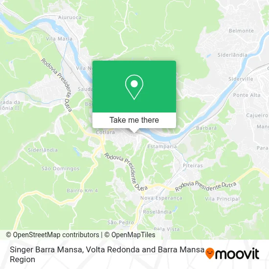 Singer Barra Mansa map