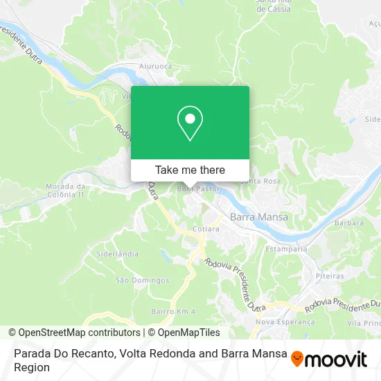 Parada Do Recanto map