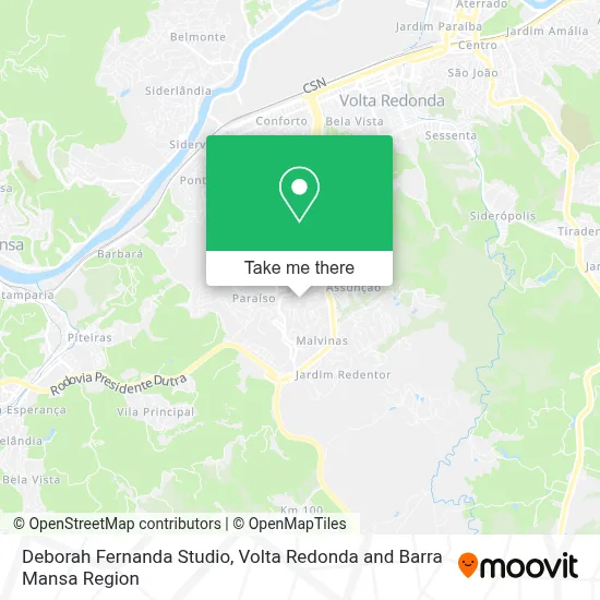 Deborah Fernanda Studio map