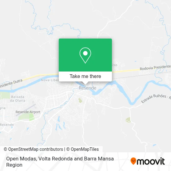Open Modas map