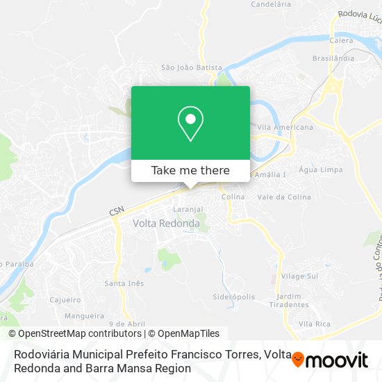 Rodoviária Municipal Prefeito Francisco Torres map