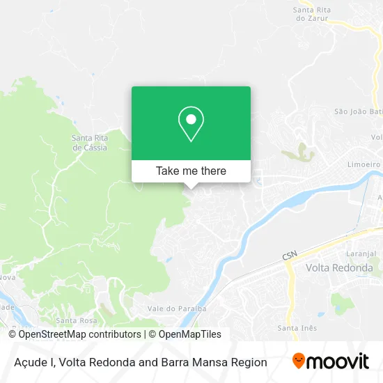 Açude I map