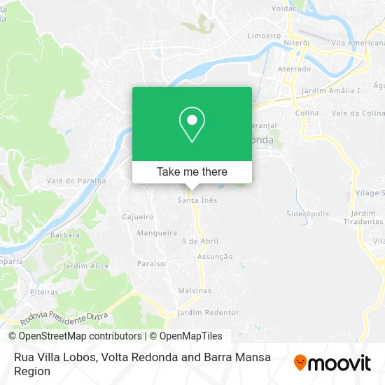 Rua Villa Lobos map