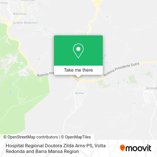 Hospital Regional Doutora Zilda Arns-PS map
