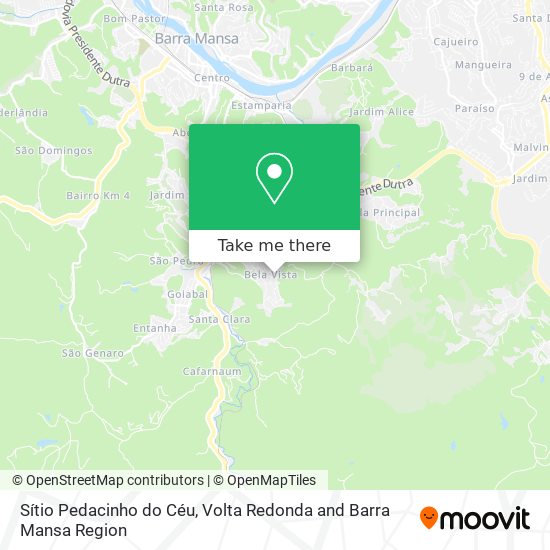 Sítio Pedacinho do Céu map