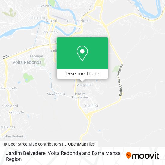Jardim Belvedere map