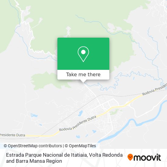 Estrada Parque Nacional de Itatiaia map