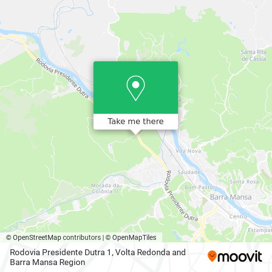 Rodovia Presidente Dutra 1 map