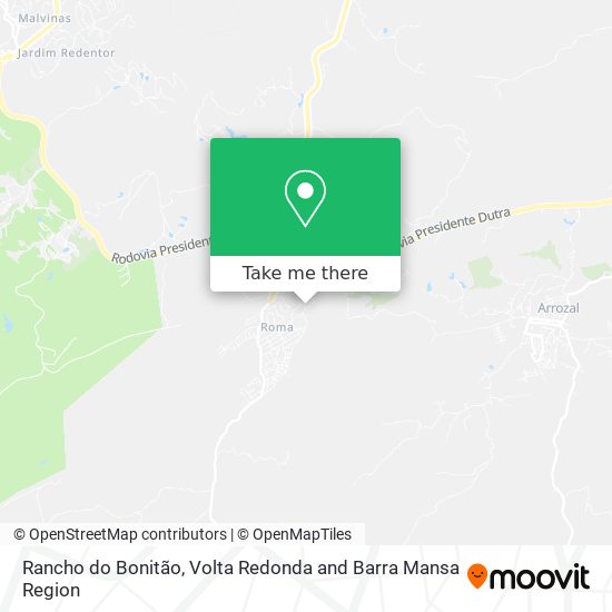 Rancho do Bonitão map