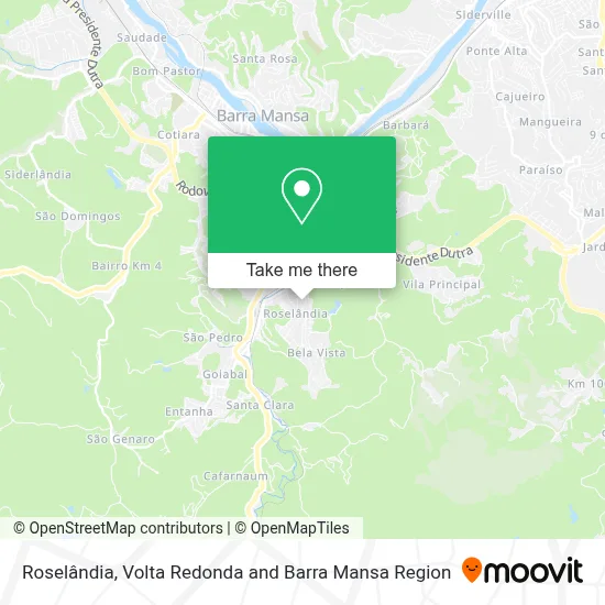 Roselândia map