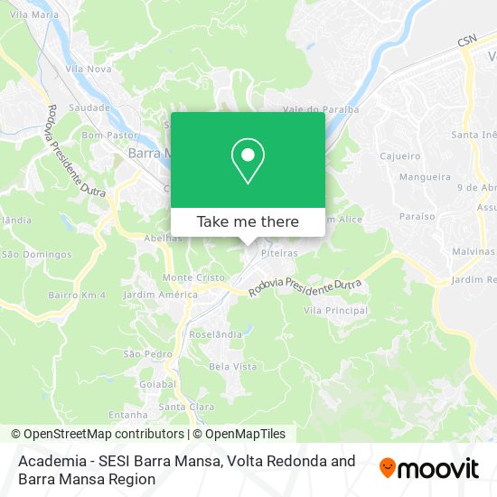 Academia - SESI Barra Mansa map