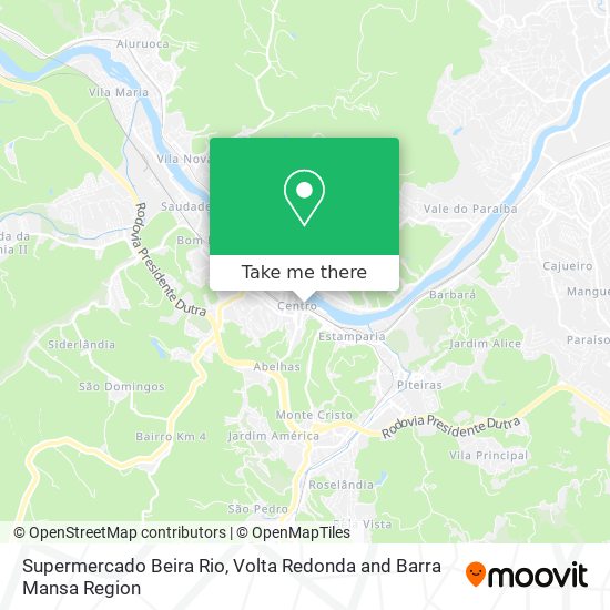 Mapa Supermercado Beira Rio