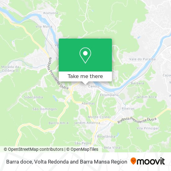 Barra doce map