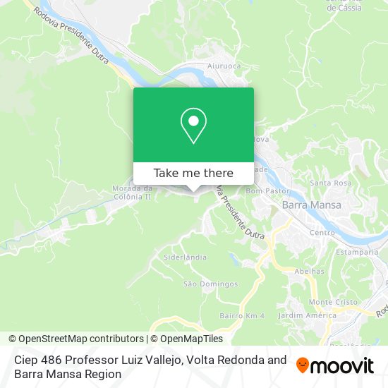 Ciep 486 Professor Luiz Vallejo map