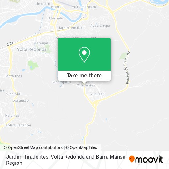 Mapa Jardim Tiradentes