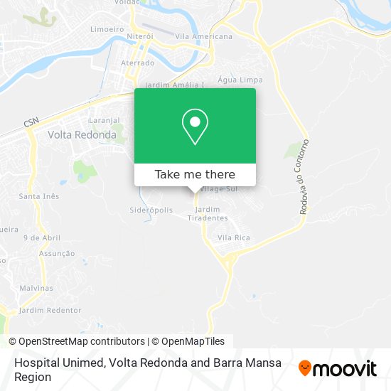 Hospital Unimed map