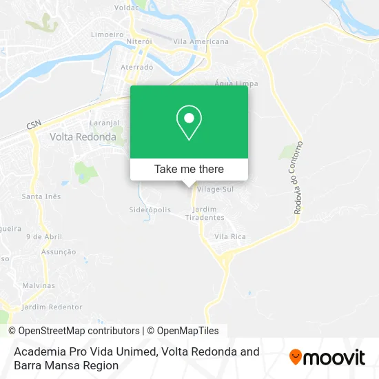 Academia Pro Vida Unimed map
