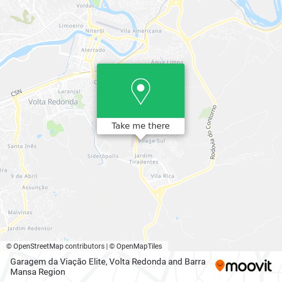 Garagem da Viação Elite map