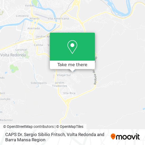CAPS Dr. Sergio Sibilio Fritsch map