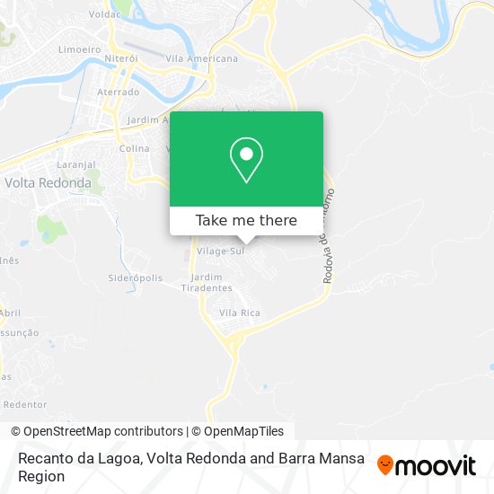 Recanto da Lagoa map