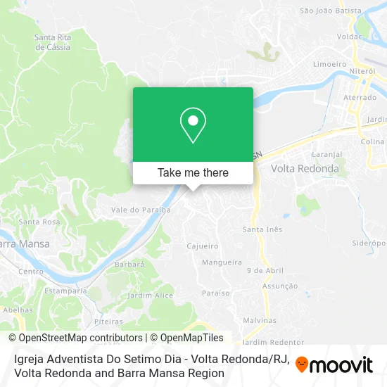 Igreja Adventista Do Setimo Dia - Volta Redonda / RJ map