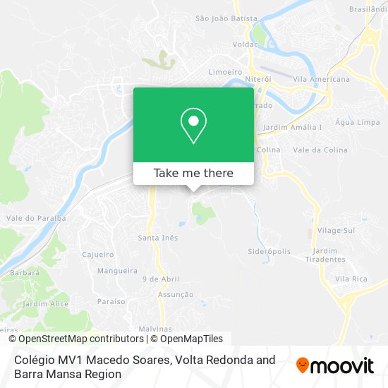 Mapa Colégio MV1 Macedo Soares