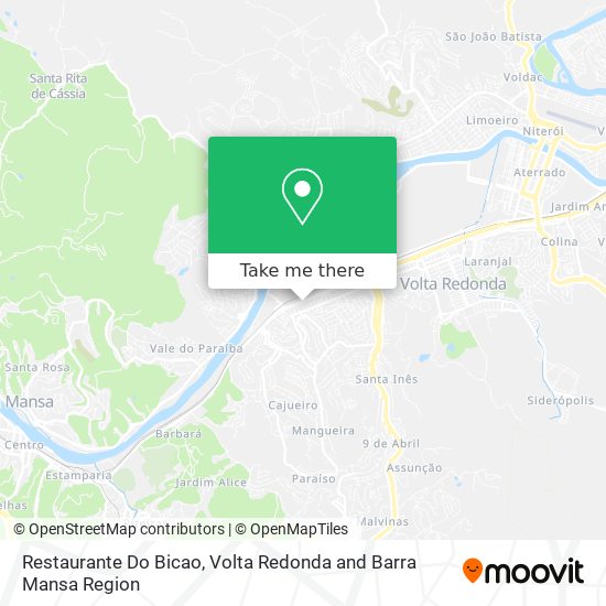 Mapa Restaurante Do Bicao