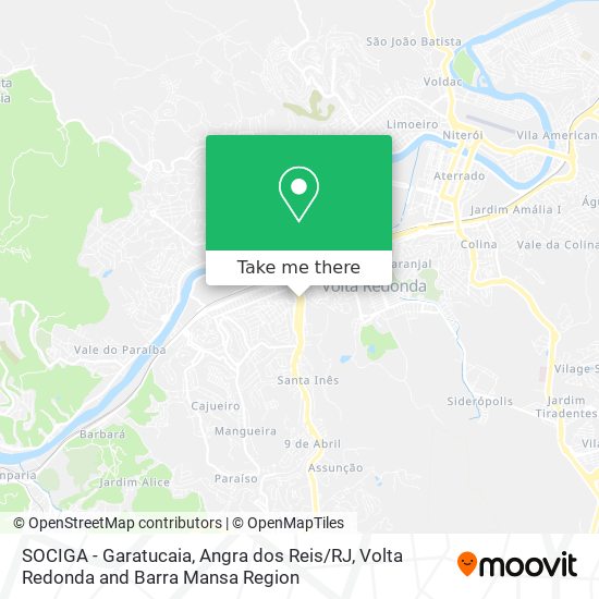 SOCIGA - Garatucaia, Angra dos Reis / RJ map