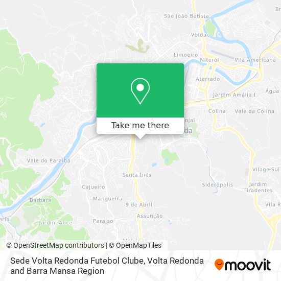 Sede Volta Redonda Futebol Clube map