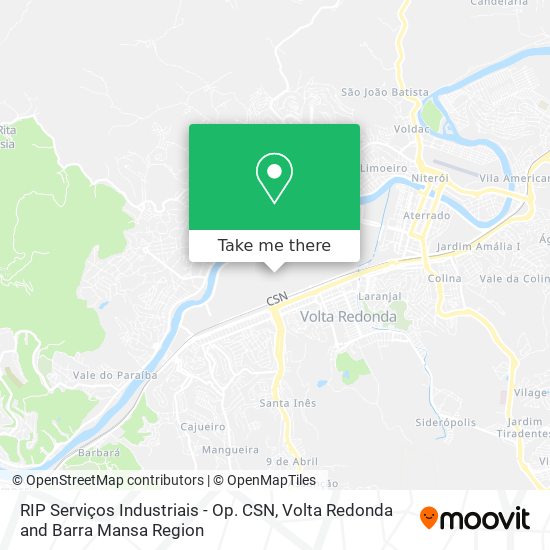 RIP Serviços Industriais - Op. CSN map