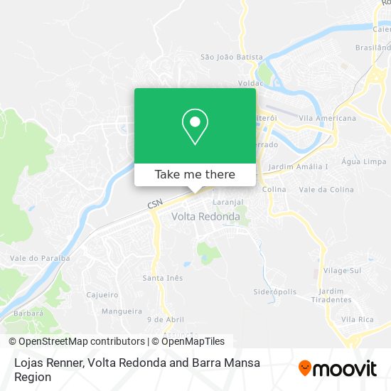 Lojas Renner map