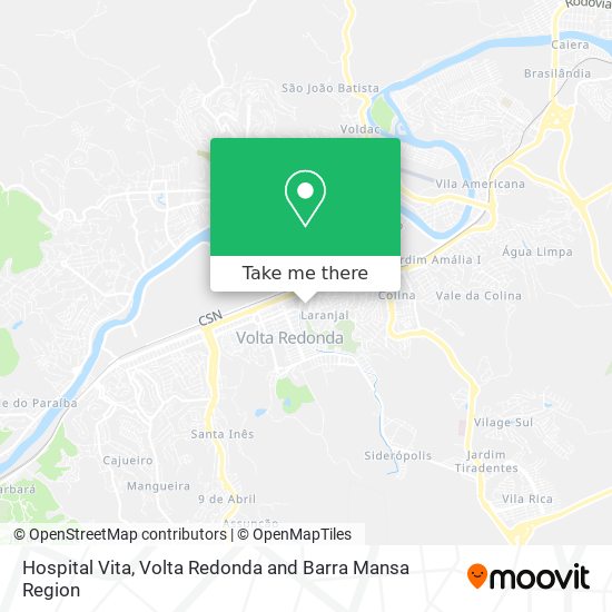 Hospital Vita map