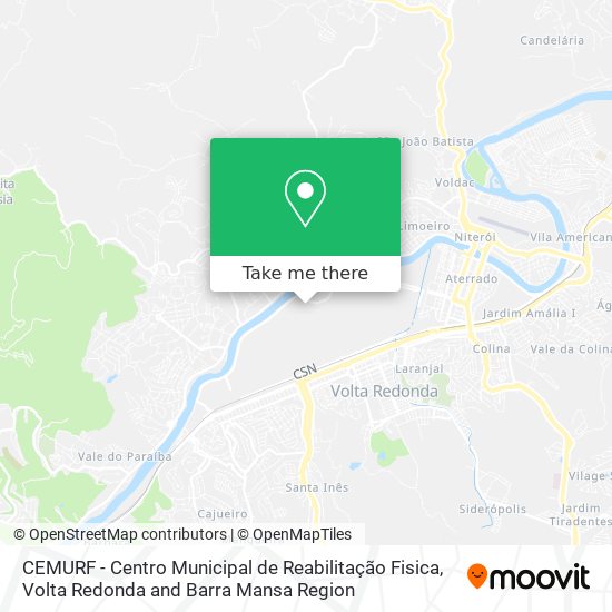 CEMURF - Centro Municipal de Reabilitação Fisica map