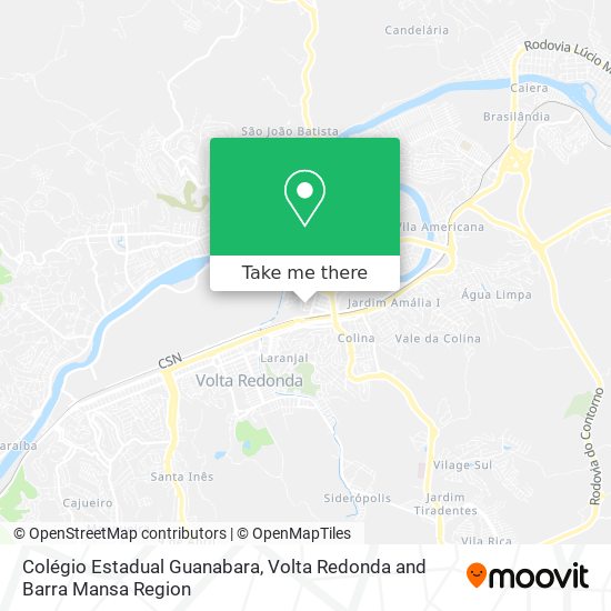 Mapa Colégio Estadual Guanabara