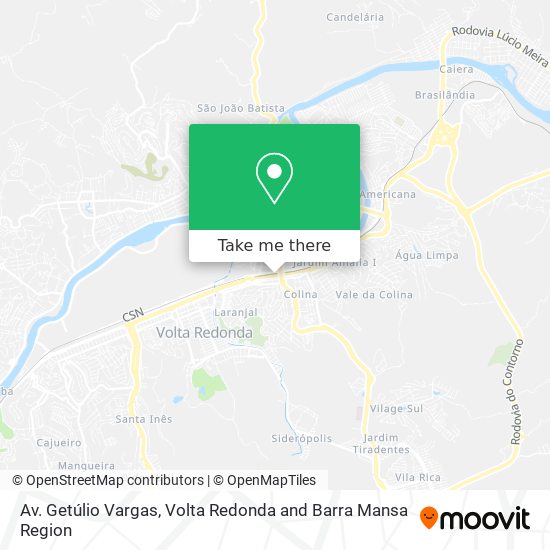 Mapa Av. Getúlio Vargas