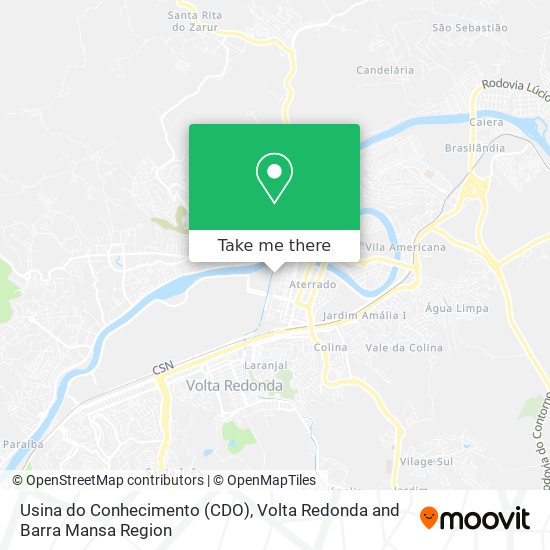 Usina do Conhecimento (CDO) map