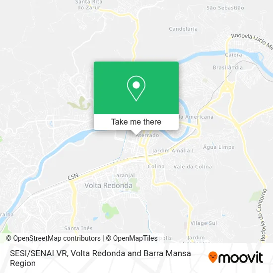 SESI/SENAI VR map