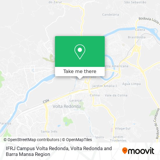 Mapa IFRJ Campus Volta Redonda