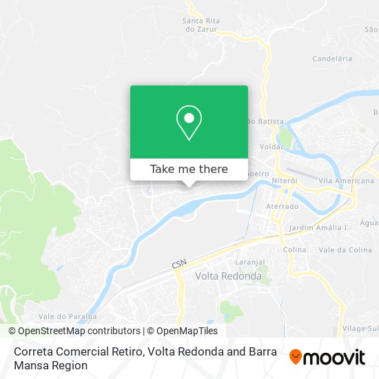 Correta Comercial Retiro map
