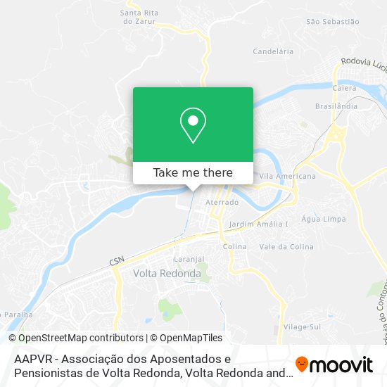 AAPVR - Associação dos Aposentados e Pensionistas de Volta Redonda map