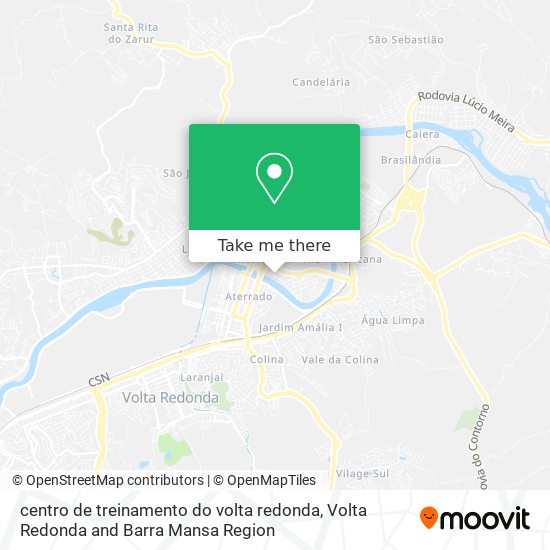 centro de treinamento do volta redonda map